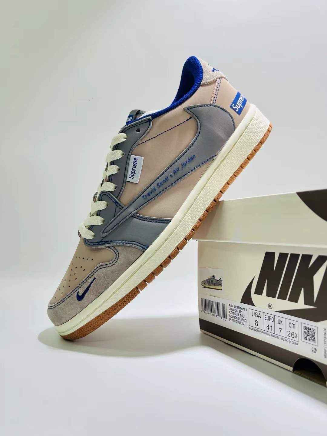 Designer Air Jordan 1 Travis Scott x Supreme XD1568 102