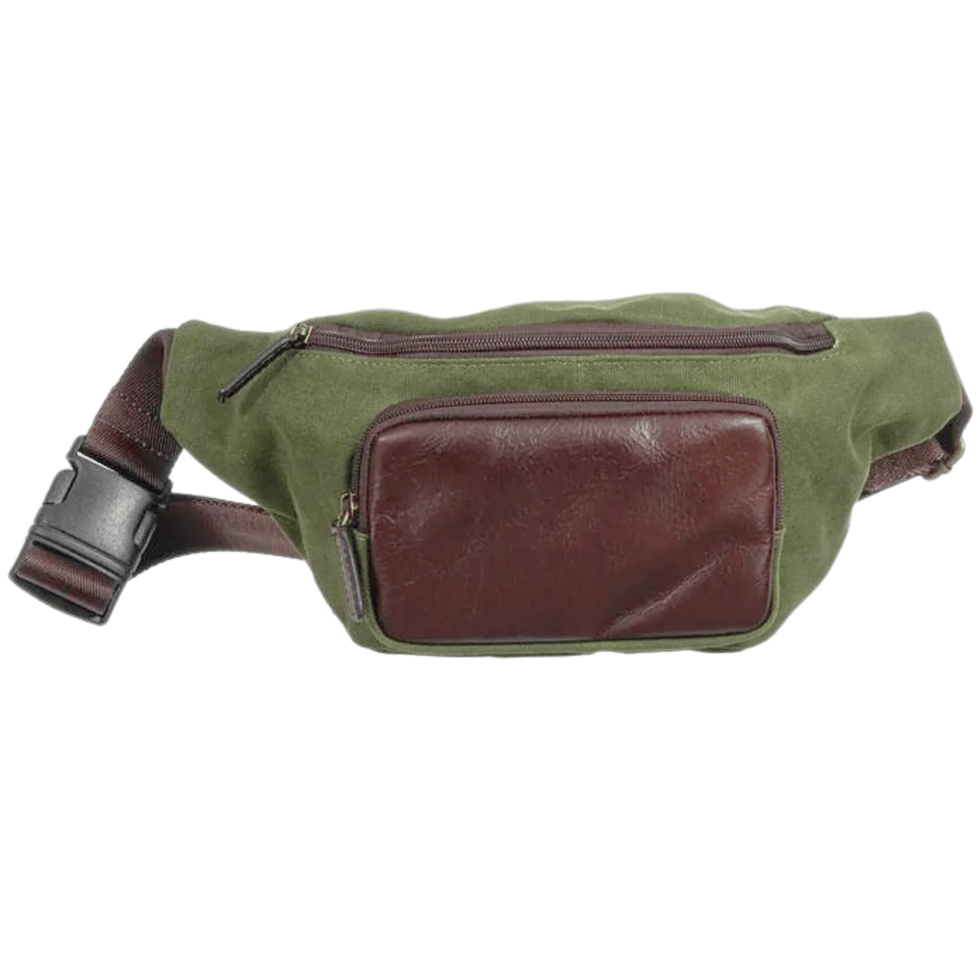 Belt Bag, Maxwell Waxed Canvas Waist Pack MiamiLeathers.com