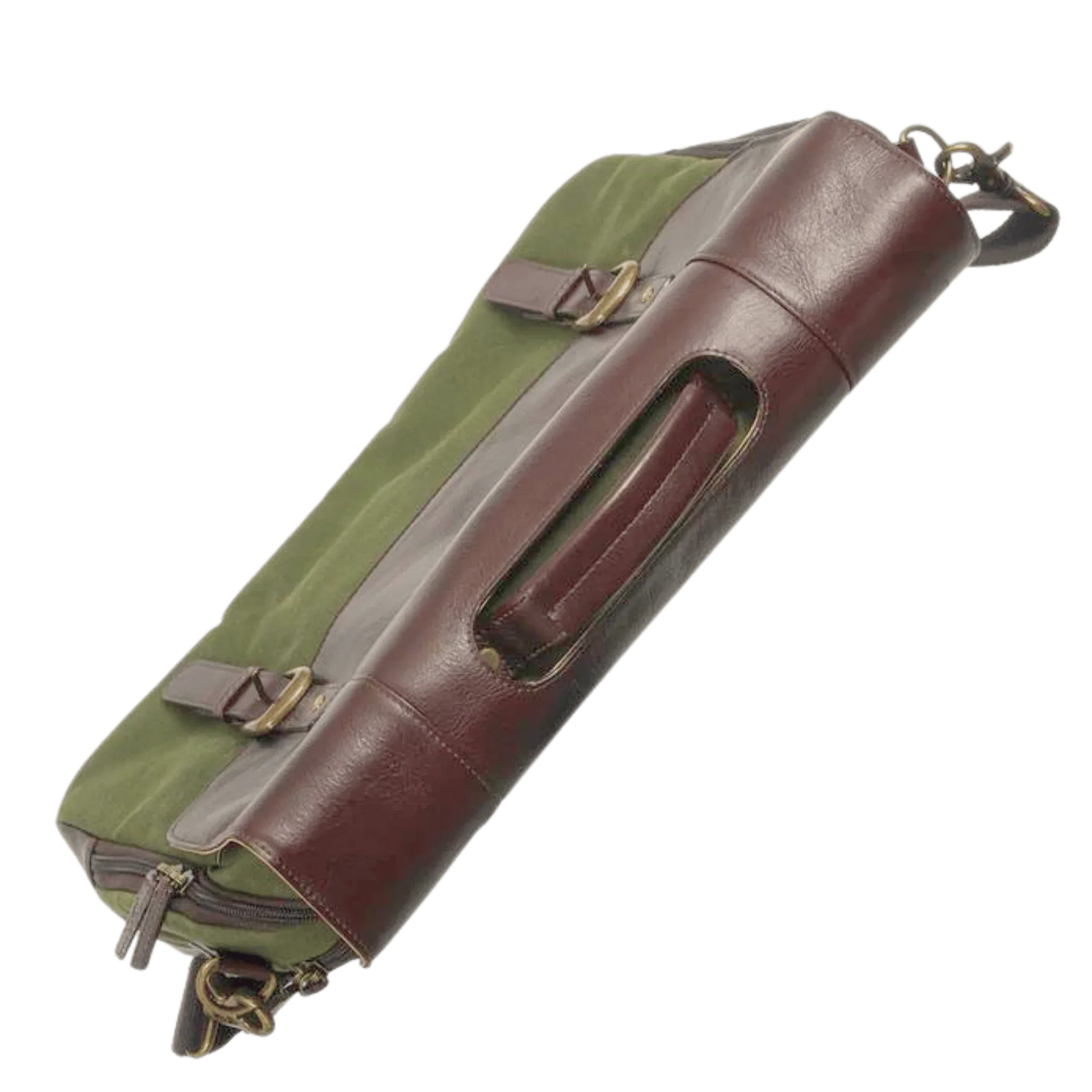 Maxwell Leather & Waxed Canvas Briefcase – Premium Laptop Bag & Canvas Briefcase MiamiLeathers.com