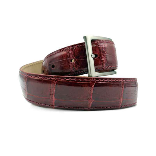 70-100-RED ALLIGATOR Belt, Red Zelli Italia
