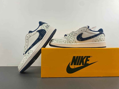 Custom Travis Scott x LV x Air Jordan 1 Low OG SJ2968-004