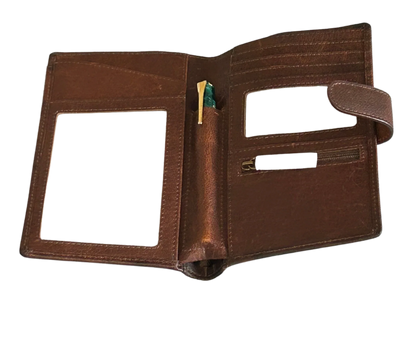Cambridge Full-Grain Leather Passport Wallet MiamiLeathers.com