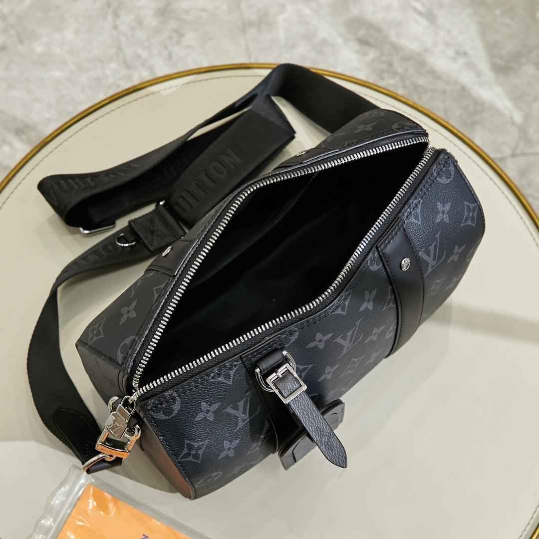 New Fashion Bags LV Monogram Eclipse City Keepall 25