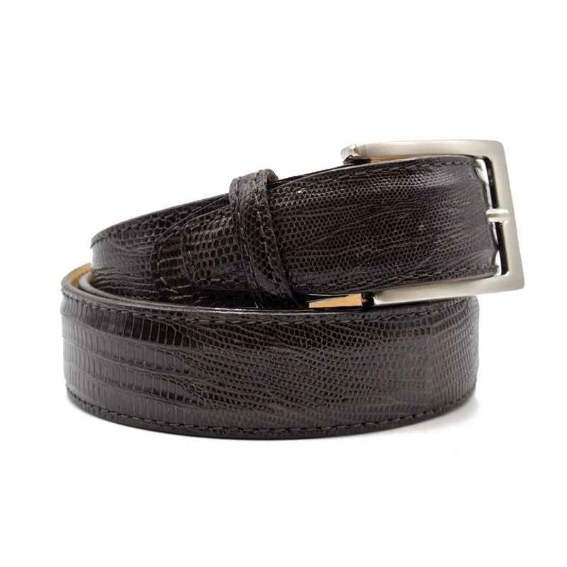 74-350-BRN BELT TEJU LIZARD, Brown Zelli Italia