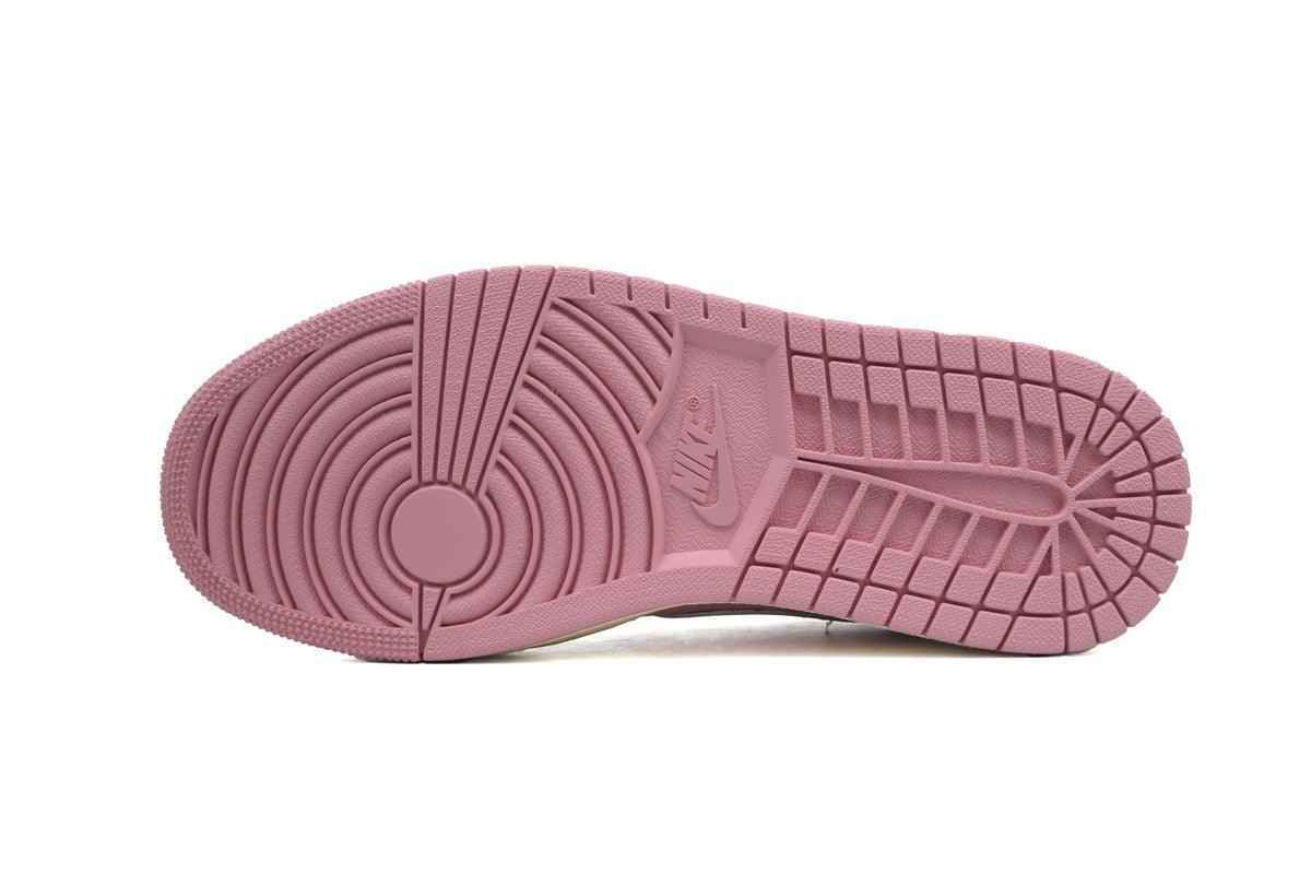 Custom Air Jordan 1 Low White Pink Travis Scott Edition