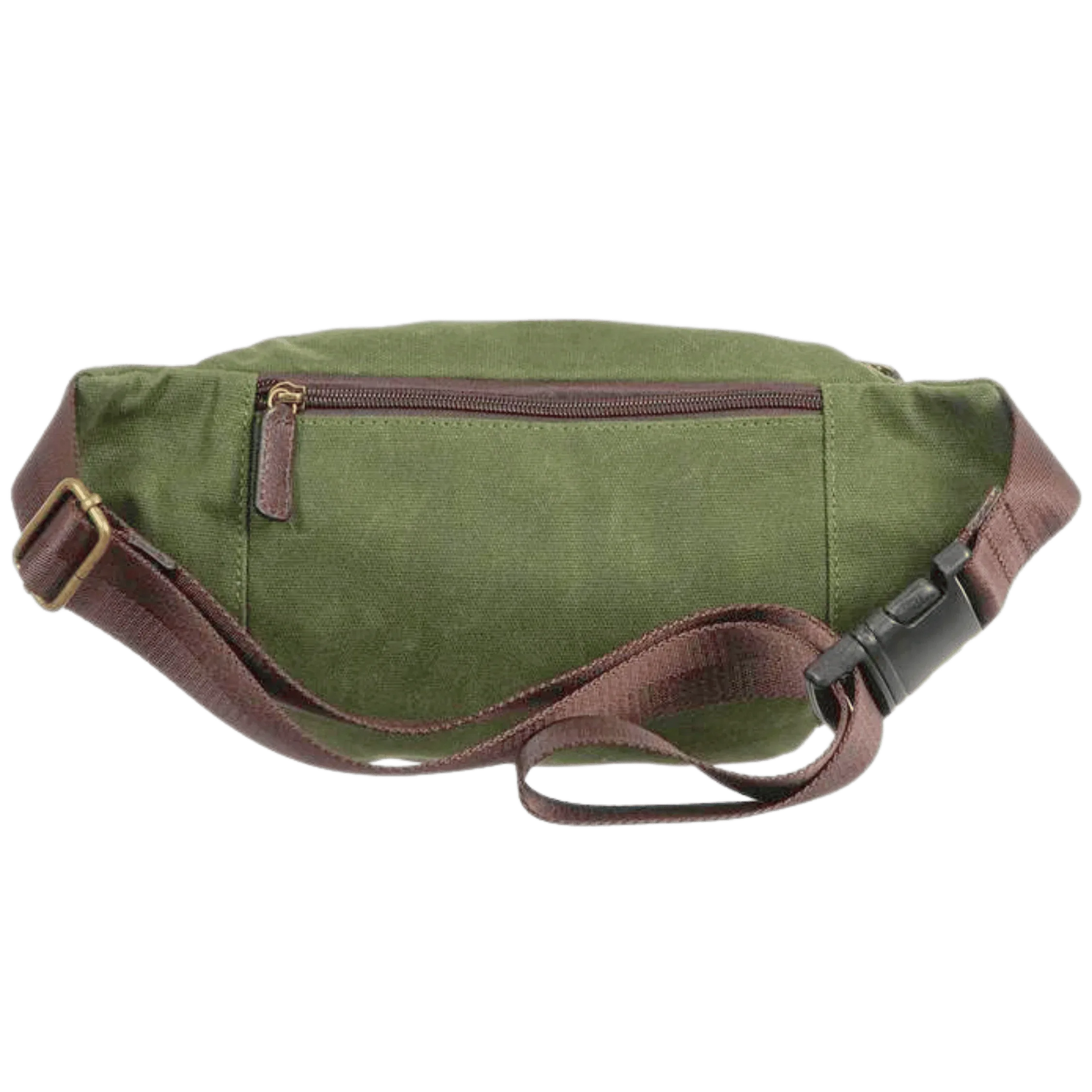 Belt Bag, Maxwell Waxed Canvas Waist Pack MiamiLeathers.com