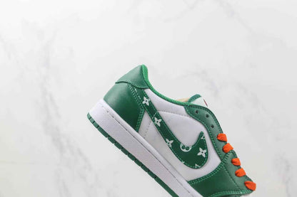 Custom Jordan 1 Low x LV DM7866 885 - Stylish Grey Sneakers