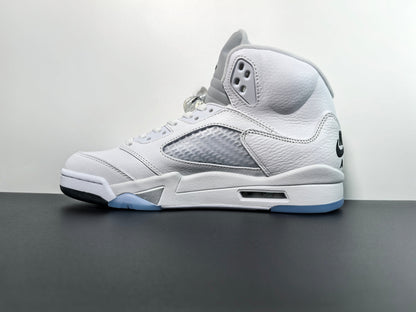 Air Jordan 5 OG White Metallic Luxury Urban Wear