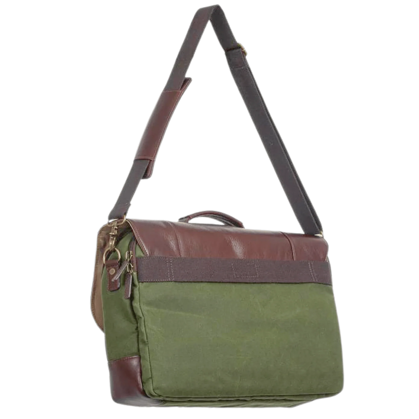 Maxwell Leather & Waxed Canvas Briefcase – Premium Laptop Bag & Canvas Briefcase MiamiLeathers.com