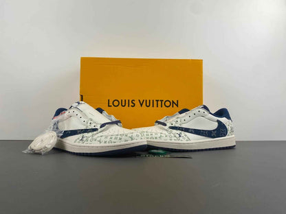 Custom Travis Scott x LV x Air Jordan 1 Low OG SJ2968-004