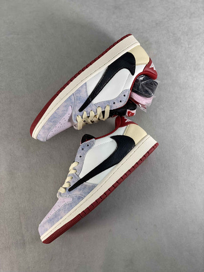 Custom Travis Scott Fragment Air Jordan 1 Low TS CM7866 125 Sneakers