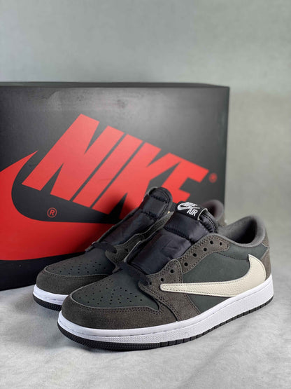 Custom Air Jordan 1 Low Travis Scott x Fragment CQ4277 003 Sneakers