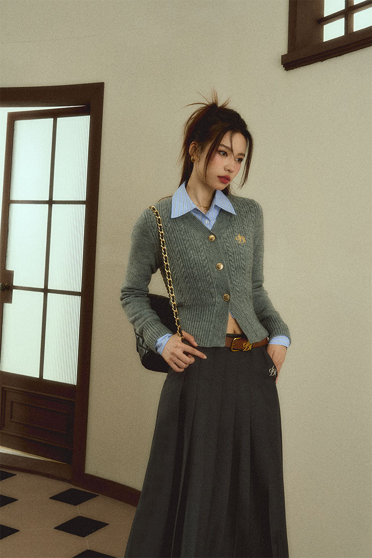 Luxury Leather Logo Belt: Designer Slim Strap with Signature Buckle - Wolvess