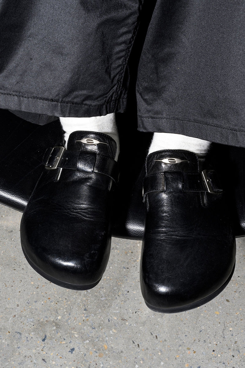 Buckle Cork Sole Clogs - Wolvess