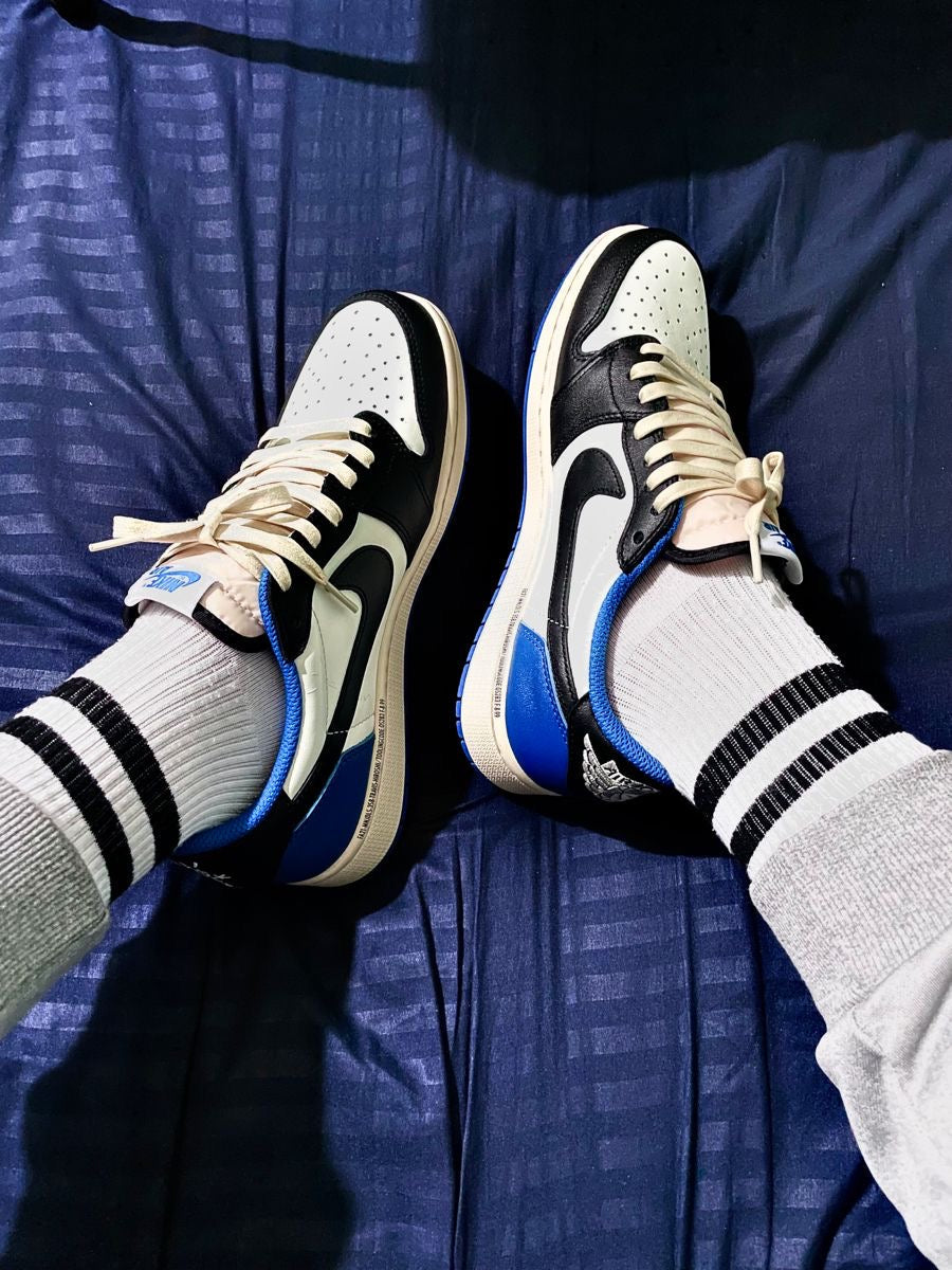 Custom Fragment x Travis Scott x Air Jordan 1 Low DM7866 140 SneakerNational