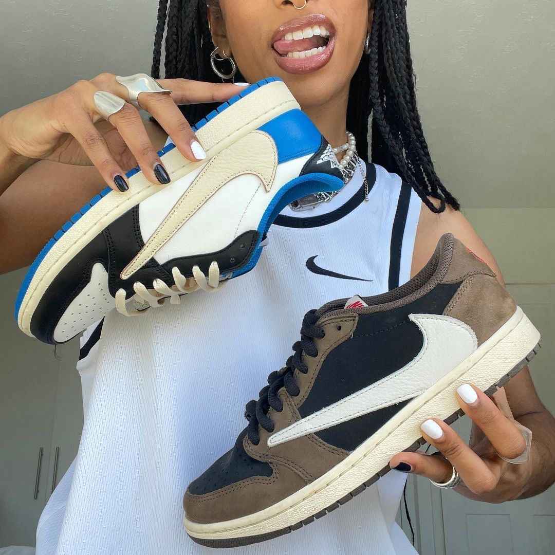 Custom Fragment x Travis Scott x Air Jordan 1 Low DM7866 140