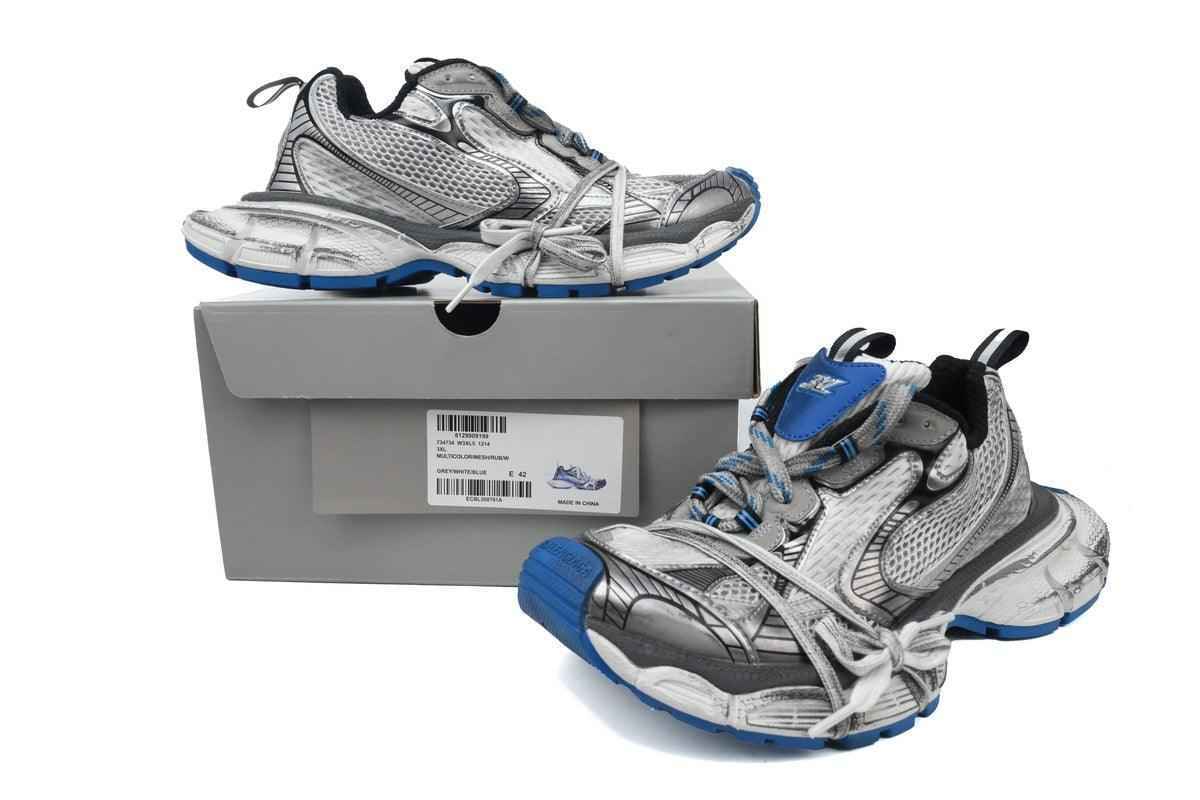 Custom BLCG Circuit Sneaker 'Worn-Out - Grey Blue