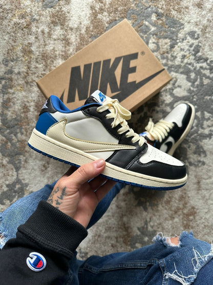 Custom Fragment x Travis Scott x Air Jordan 1 Low DM7866 140 SneakerNational
