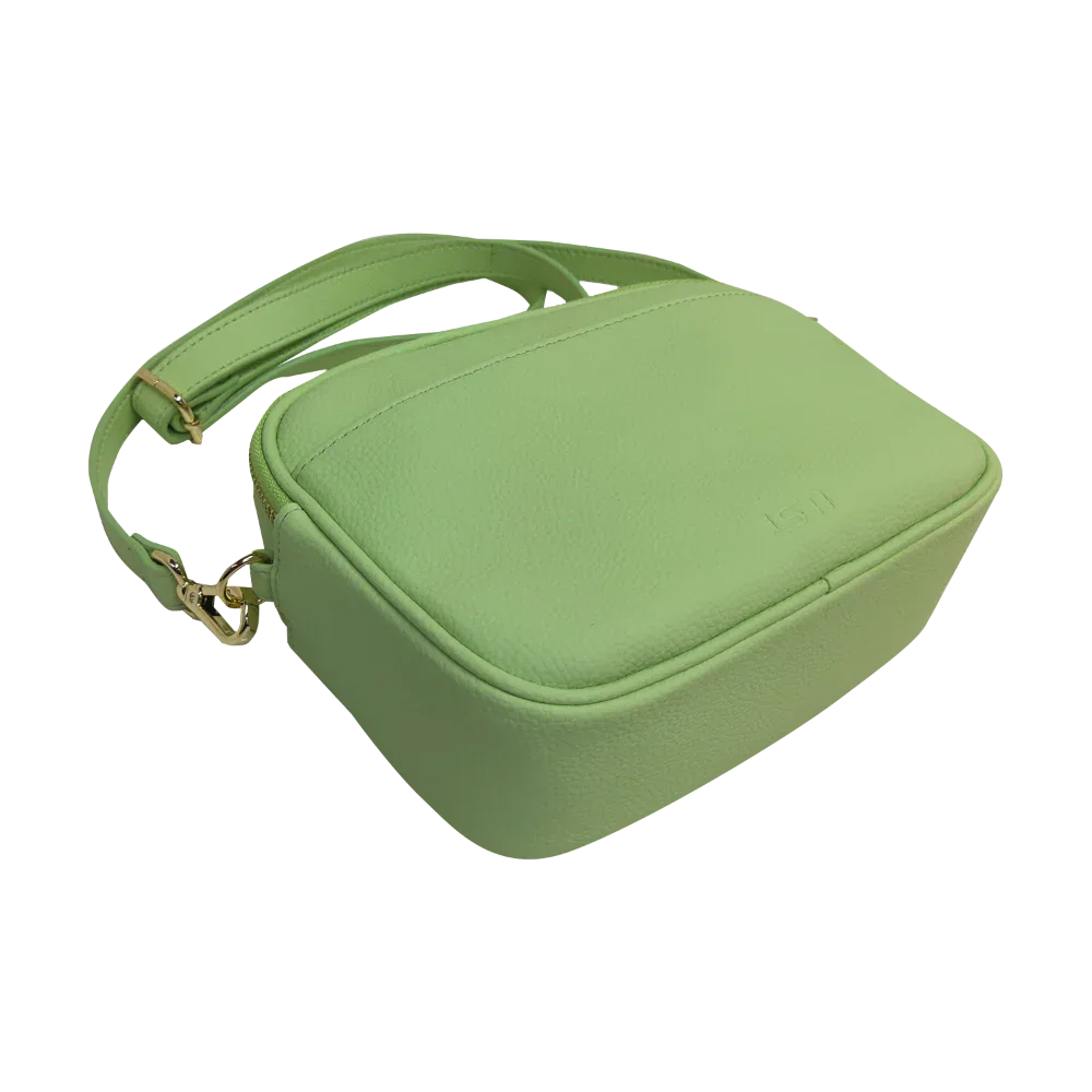 Genuine Leather Double Zipper Crossbody MiamiLeathers.com