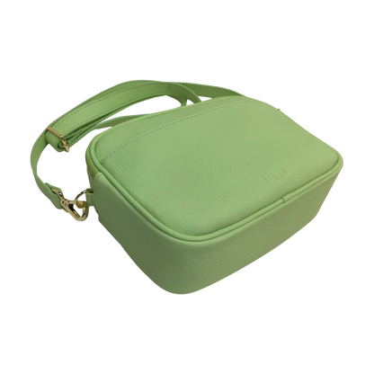 Genuine Leather Double Zipper Crossbody MiamiLeathers.com