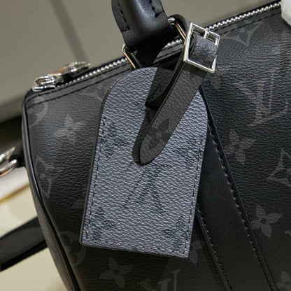 New Fashion Bags LV Monogram Eclipse Reverse Keepall 25