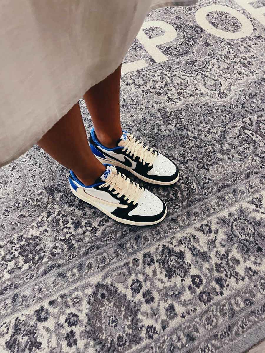 Custom Air Jordan 1 Low Fragment x T-Scott - DM7866-140