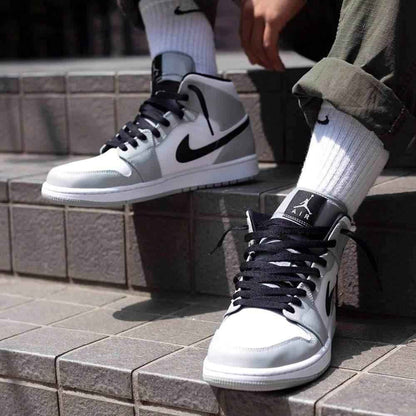 Air Jordan 1 Mid 'Smoke Grey' - Trendy Sneakers for Any Occasion