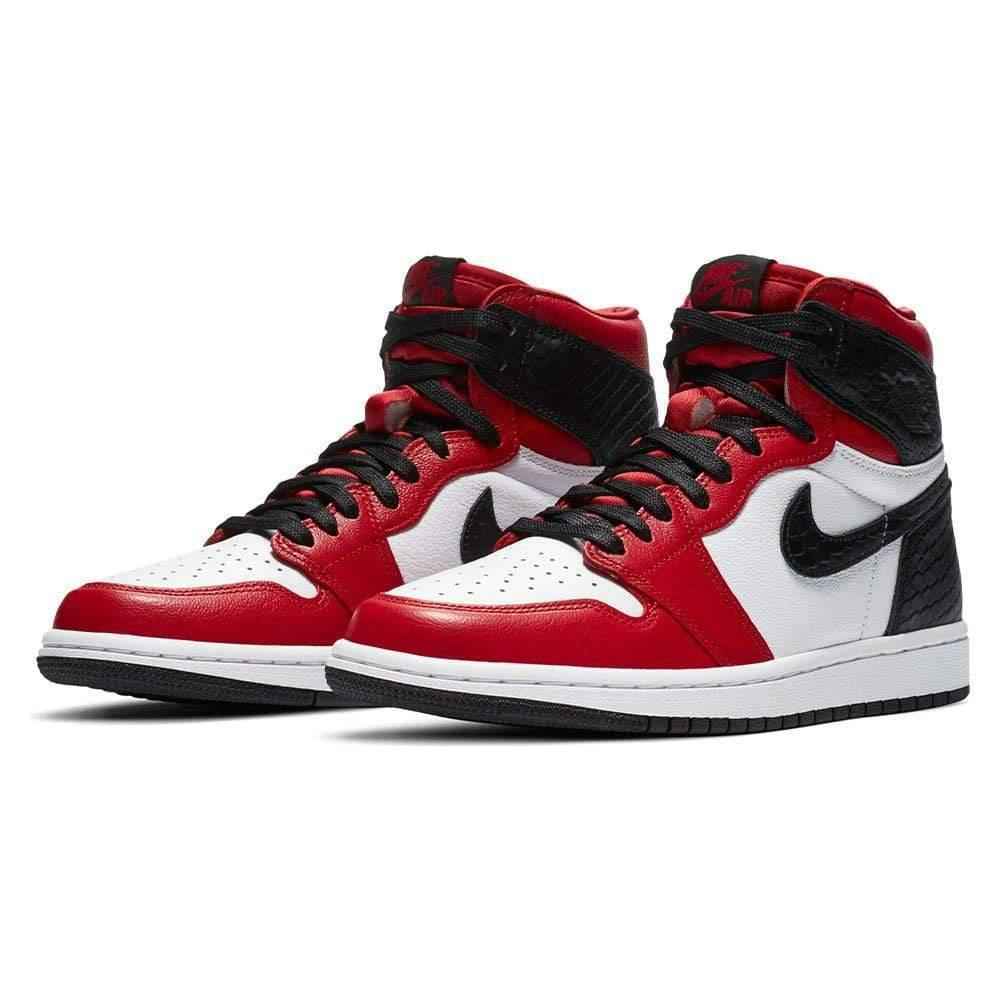 Air Jordan 1 High Satin Snake Chicago for Women - Stylish Retro Sneaker