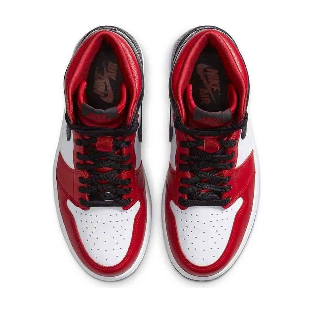 Air Jordan 1 High Satin Snake Chicago for Women - Stylish Retro Sneaker