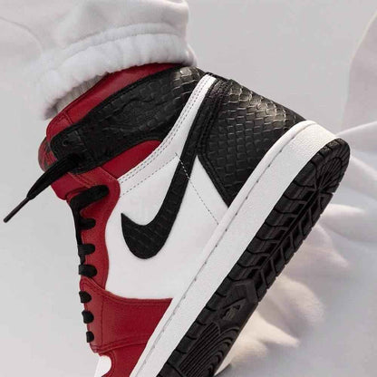 Air Jordan 1 High Satin Snake Chicago for Women - Stylish Retro Sneaker