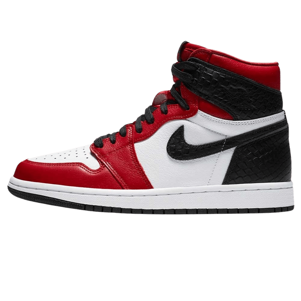 Air Jordan 1 High Satin Snake Chicago for Women - Stylish Retro Sneaker
