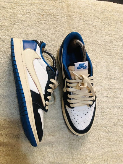 Custom Fragment x Travis Scott x Air Jordan 1 Low DM7866 140 SneakerNational