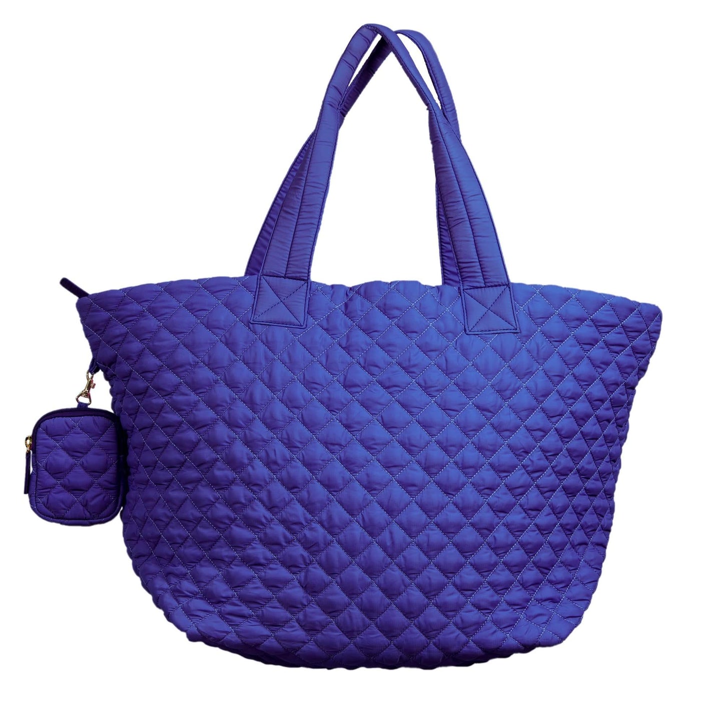 Alyssa Jumbo Quilted Nylon Tote – Lightweight, Spacious & Travel-Ready MiamiLeathers.com