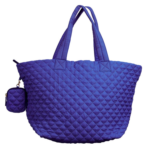 Alyssa Jumbo Quilted Nylon Tote – Lightweight, Spacious & Travel-Ready MiamiLeathers.com