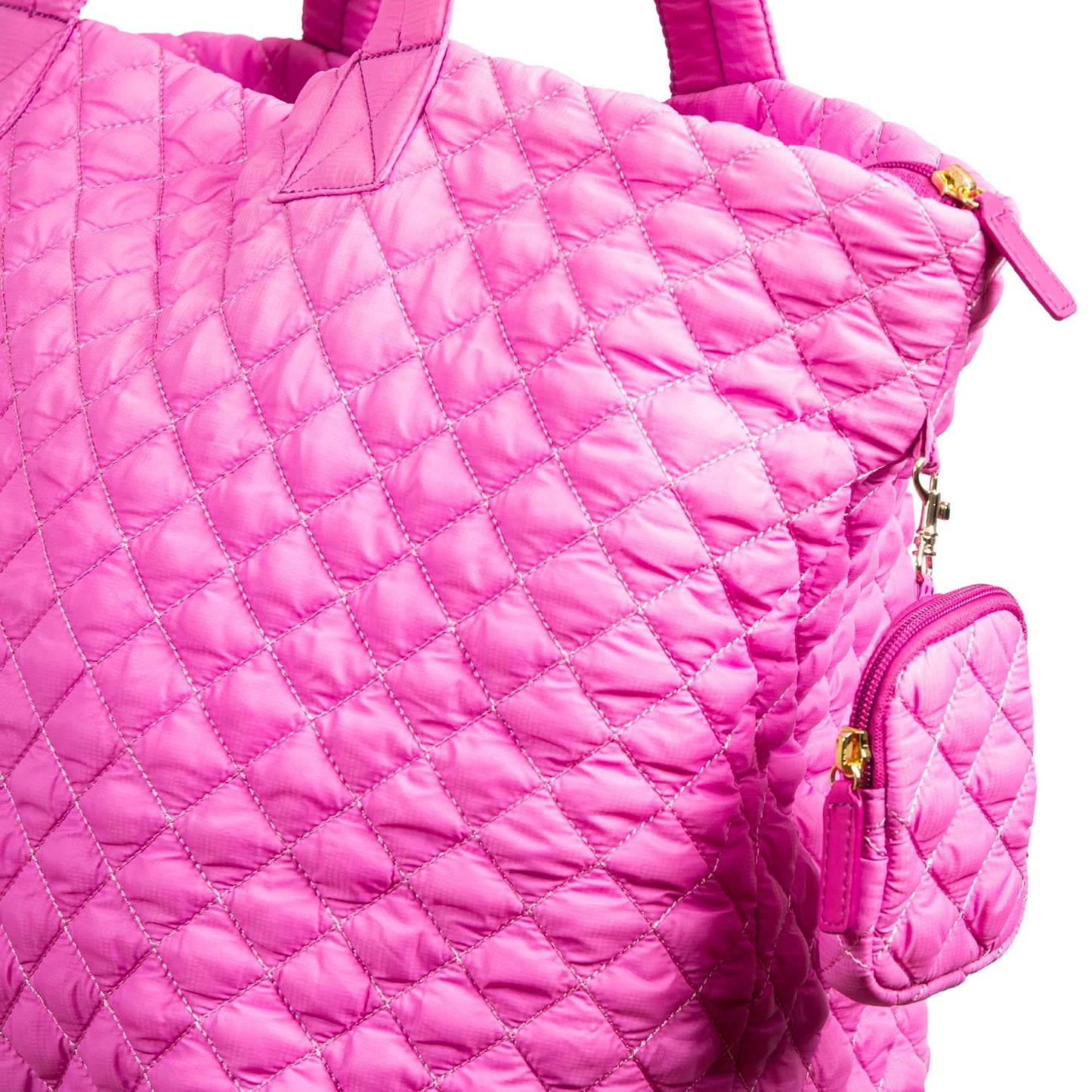 Alyssa Jumbo Quilted Nylon Tote – Lightweight, Spacious & Travel-Ready MiamiLeathers.com