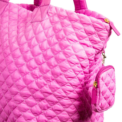 Alyssa Jumbo Quilted Nylon Tote – Lightweight, Spacious & Travel-Ready MiamiLeathers.com