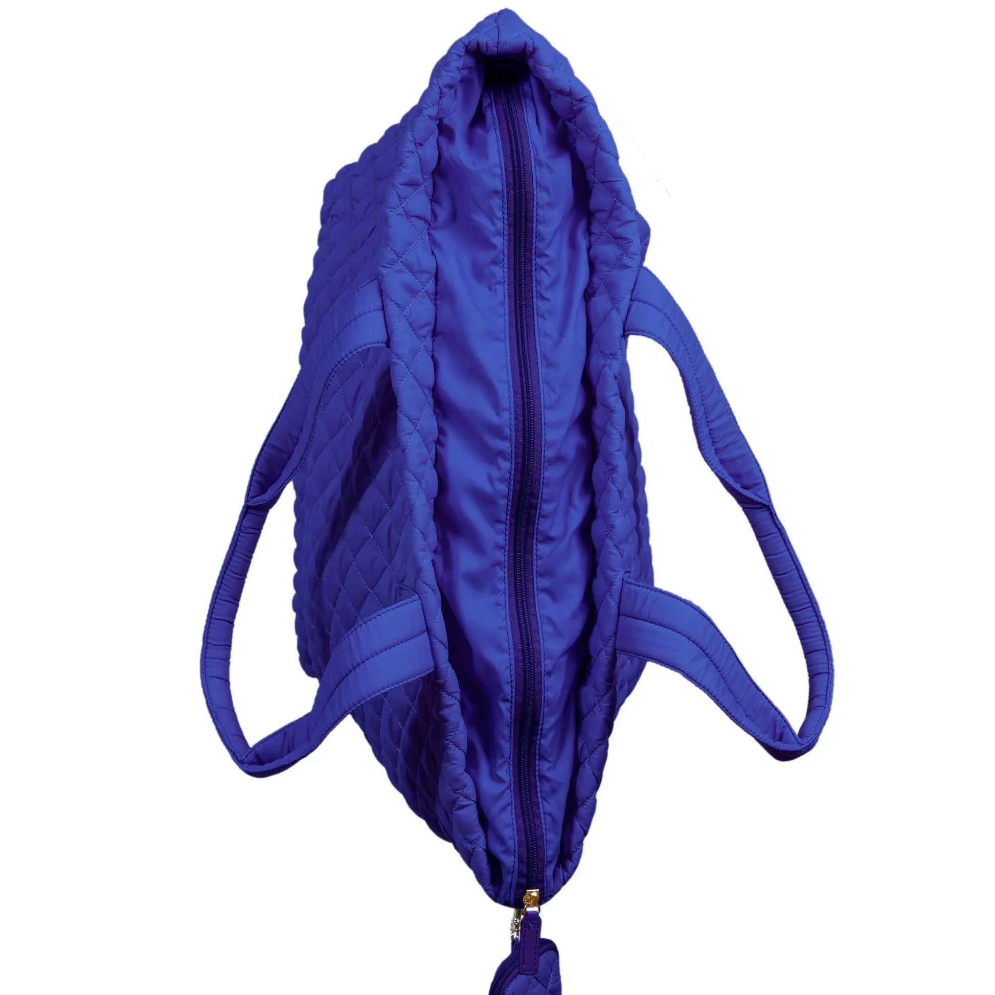 Alyssa Jumbo Quilted Nylon Tote – Lightweight, Spacious & Travel-Ready MiamiLeathers.com
