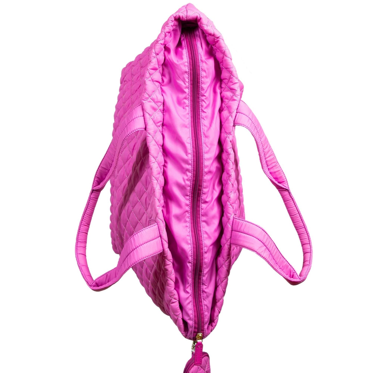 Alyssa Jumbo Quilted Nylon Tote – Lightweight, Spacious & Travel-Ready MiamiLeathers.com