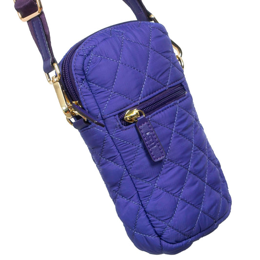 Alyssa Nylon Quilted Phone Case MiamiLeathers.com