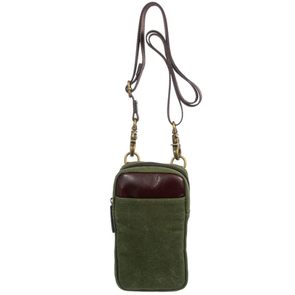 Phone Case, Maxwell Leather Waxed Canvas Phone Case MiamiLeathers.com