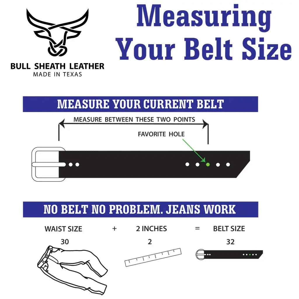Men's Leather Belt - Saddle Tan