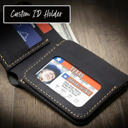Big Bend Bifold Wallet - Black Bull Sheath Leather