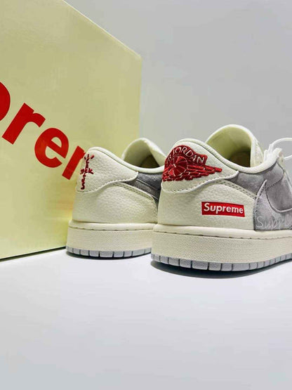 Designer Air Jordan 1 Travis Scott × Supreme XS3086 004