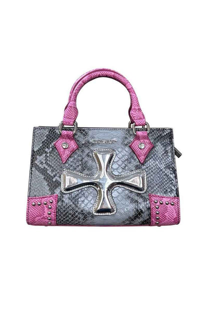 Snake Pattern Cross Handbag