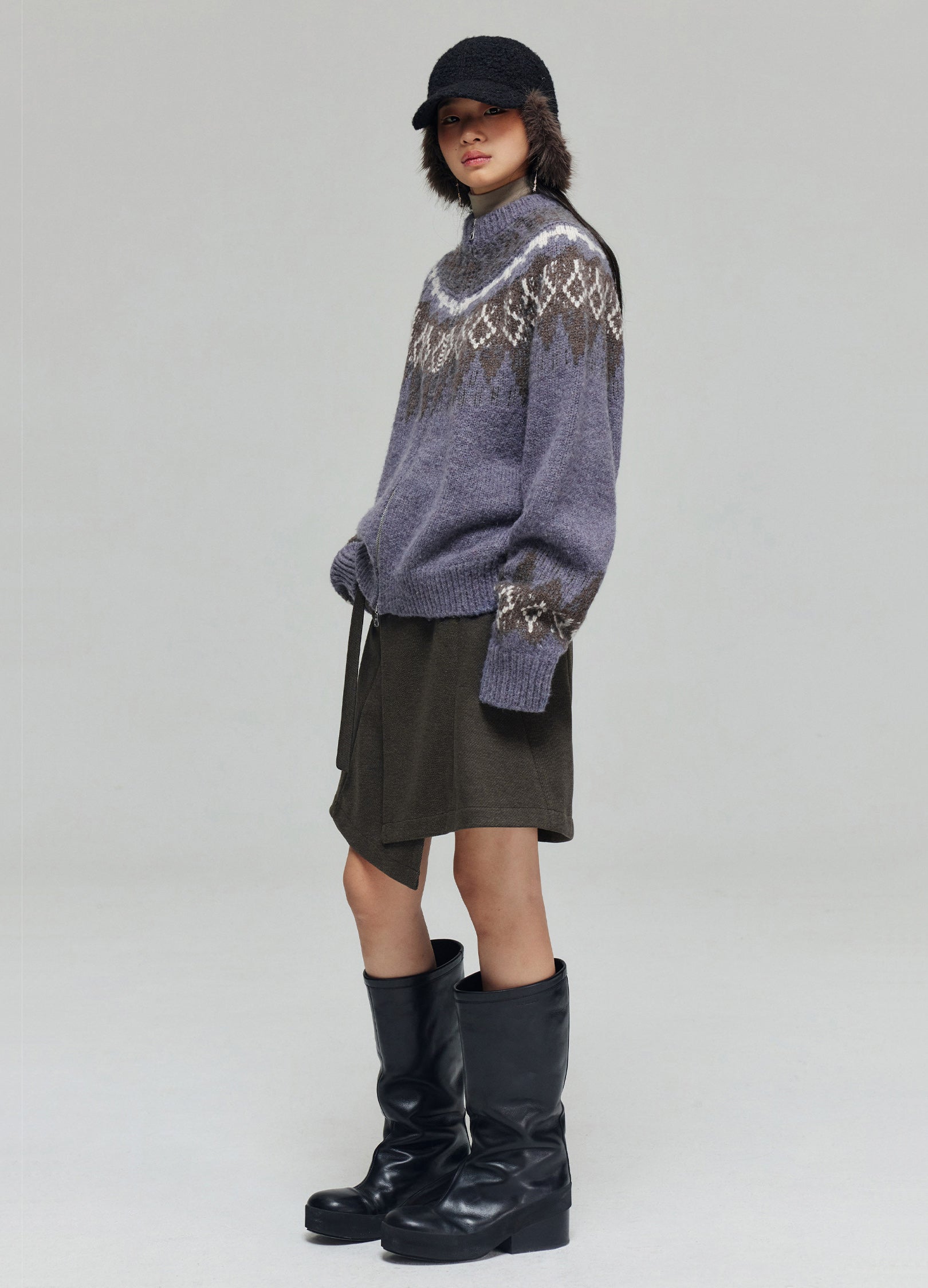 Fur Trim Baseball Cap - Wolvess