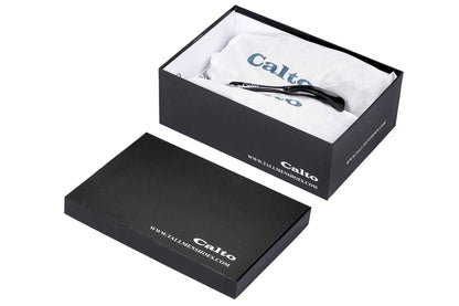 CALTO - J1435  - 3.3 Inches Taller (Dark Blue) - Casual Chunky Sole Sneaker Loafers Tallmenshoes.com
