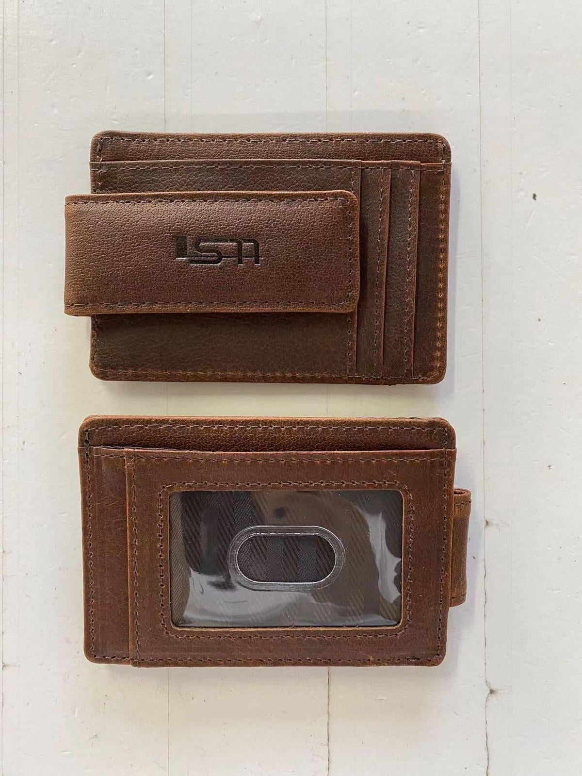 Cambridge Full-Grain Leather Magnetic Money Clip Wallet – Slim RFID Front Pocket Design MiamiLeathers.com