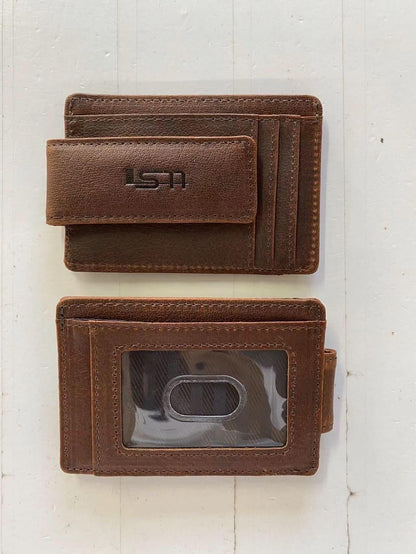Cambridge Full-Grain Leather Magnetic Money Clip Wallet – Slim RFID Front Pocket Design MiamiLeathers.com