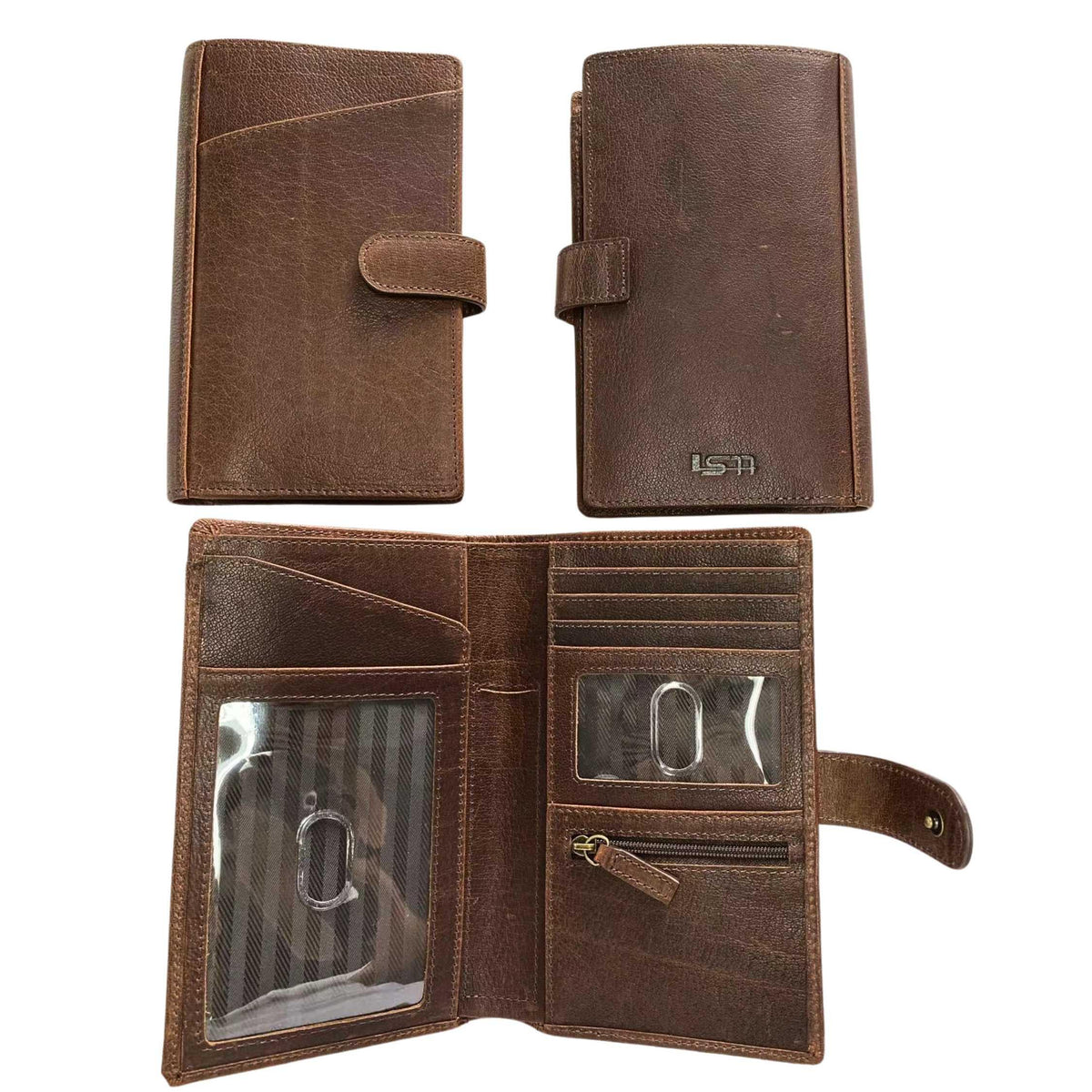 Cambridge Full-Grain Leather Passport Wallet MiamiLeathers.com
