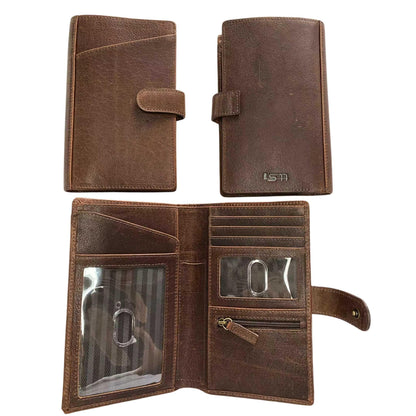 Cambridge Full-Grain Leather Passport Wallet MiamiLeathers.com